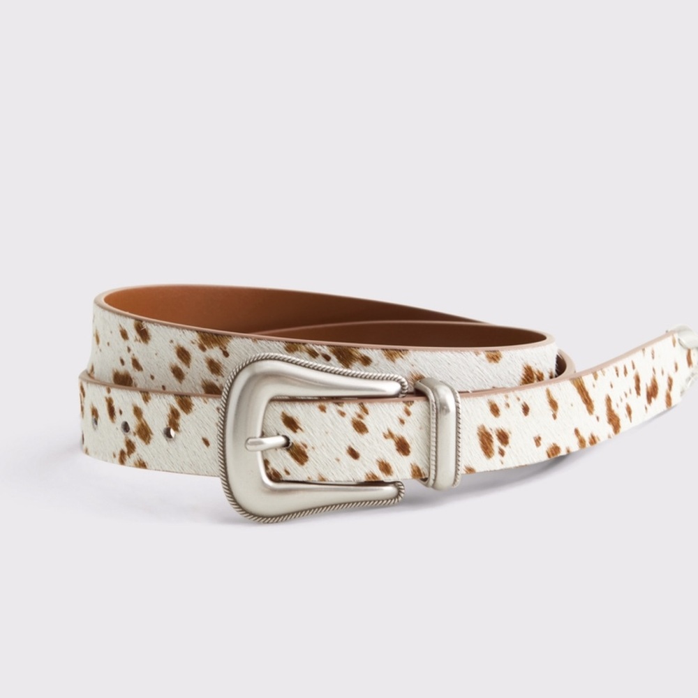 Abercrombie & Fitch animal print western belt NWOT